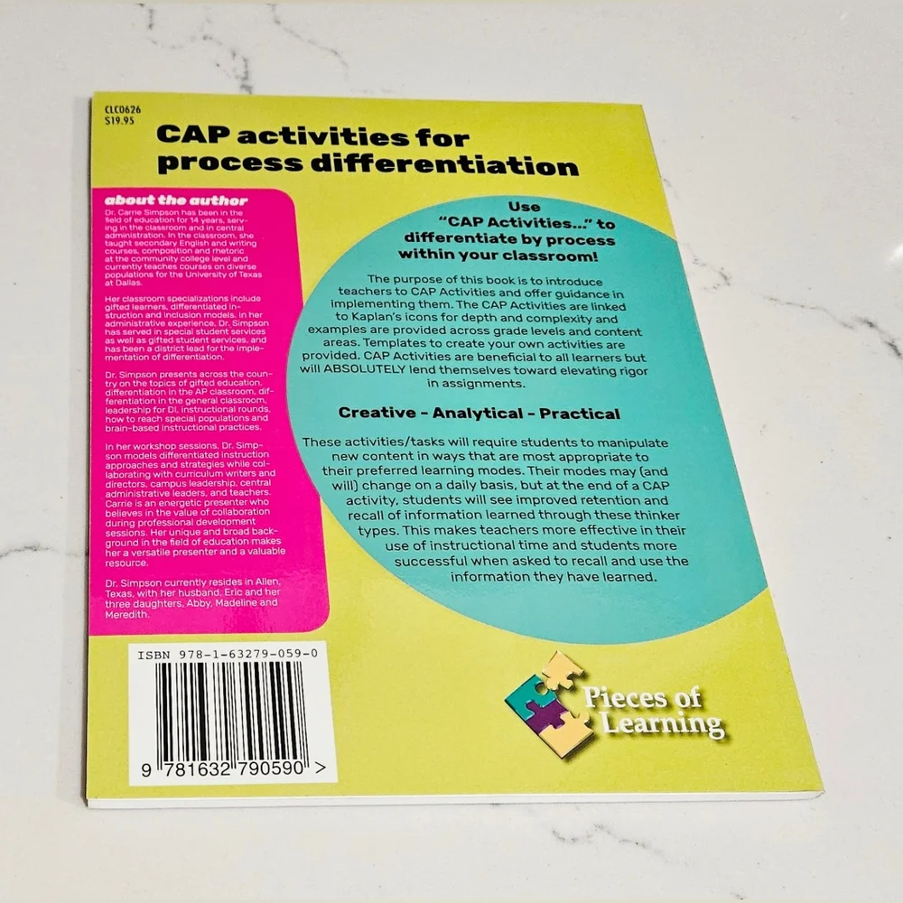 BOGO Design DI: CAP Activities for Process Differentiation Book